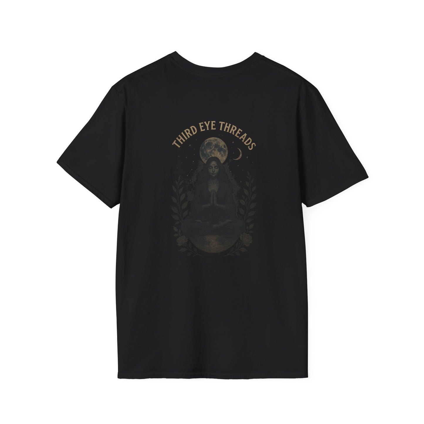 Unisex Softstyle T-Shirt - Third Eye Threads Meditation Design