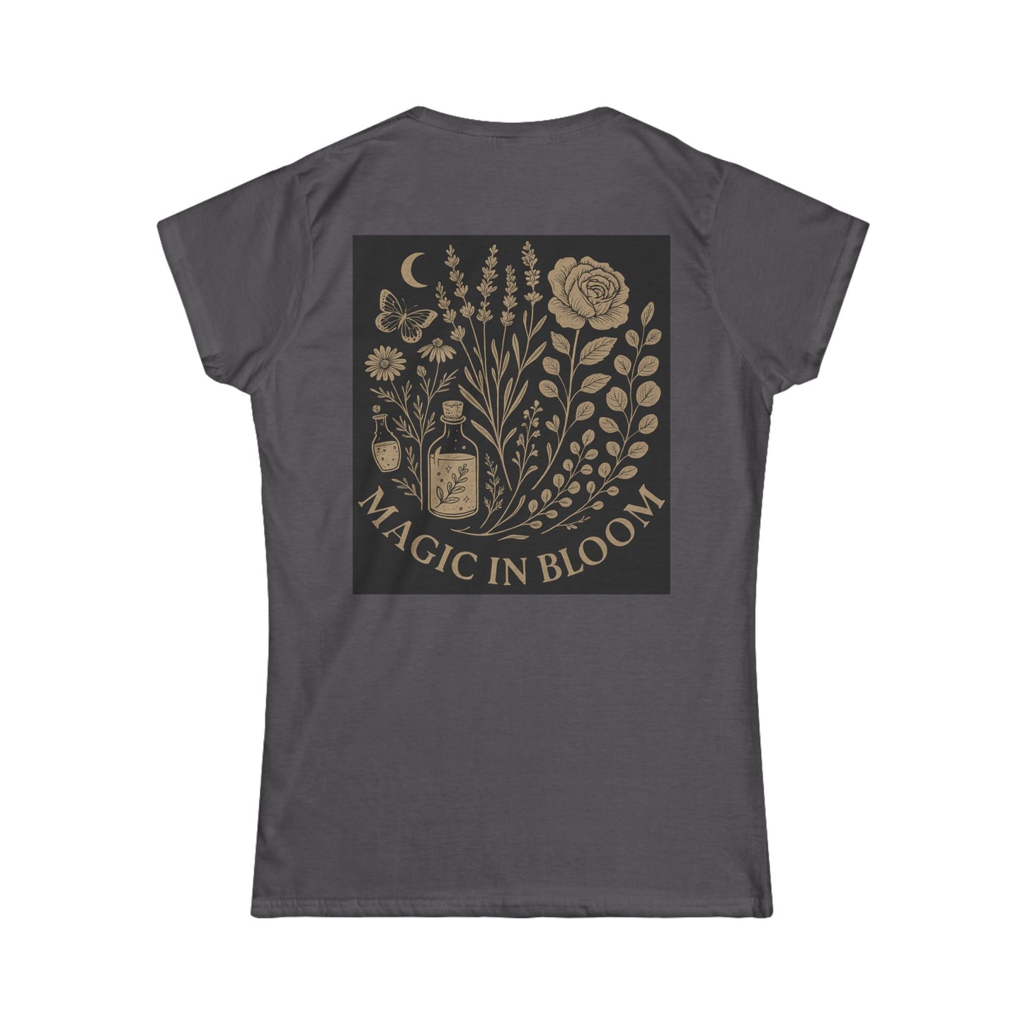 Magic in Bloom Women's Softstyle Tee | Floral Design for Nature Lovers