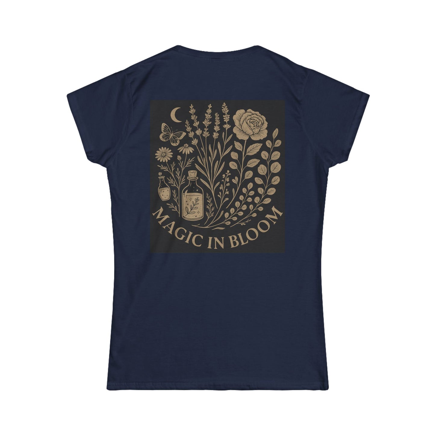 Magic in Bloom Women's Softstyle Tee | Floral Design for Nature Lovers
