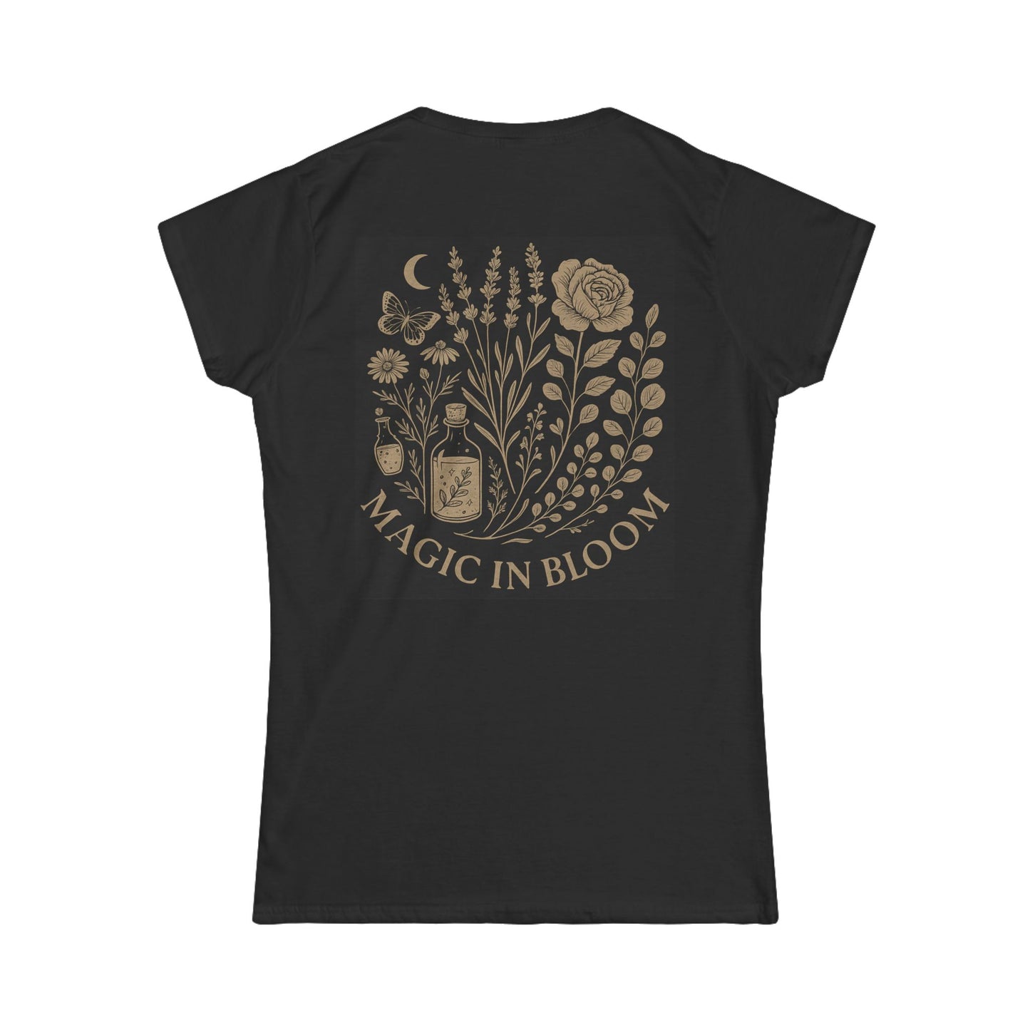 Magic in Bloom Women's Softstyle Tee | Floral Design for Nature Lovers