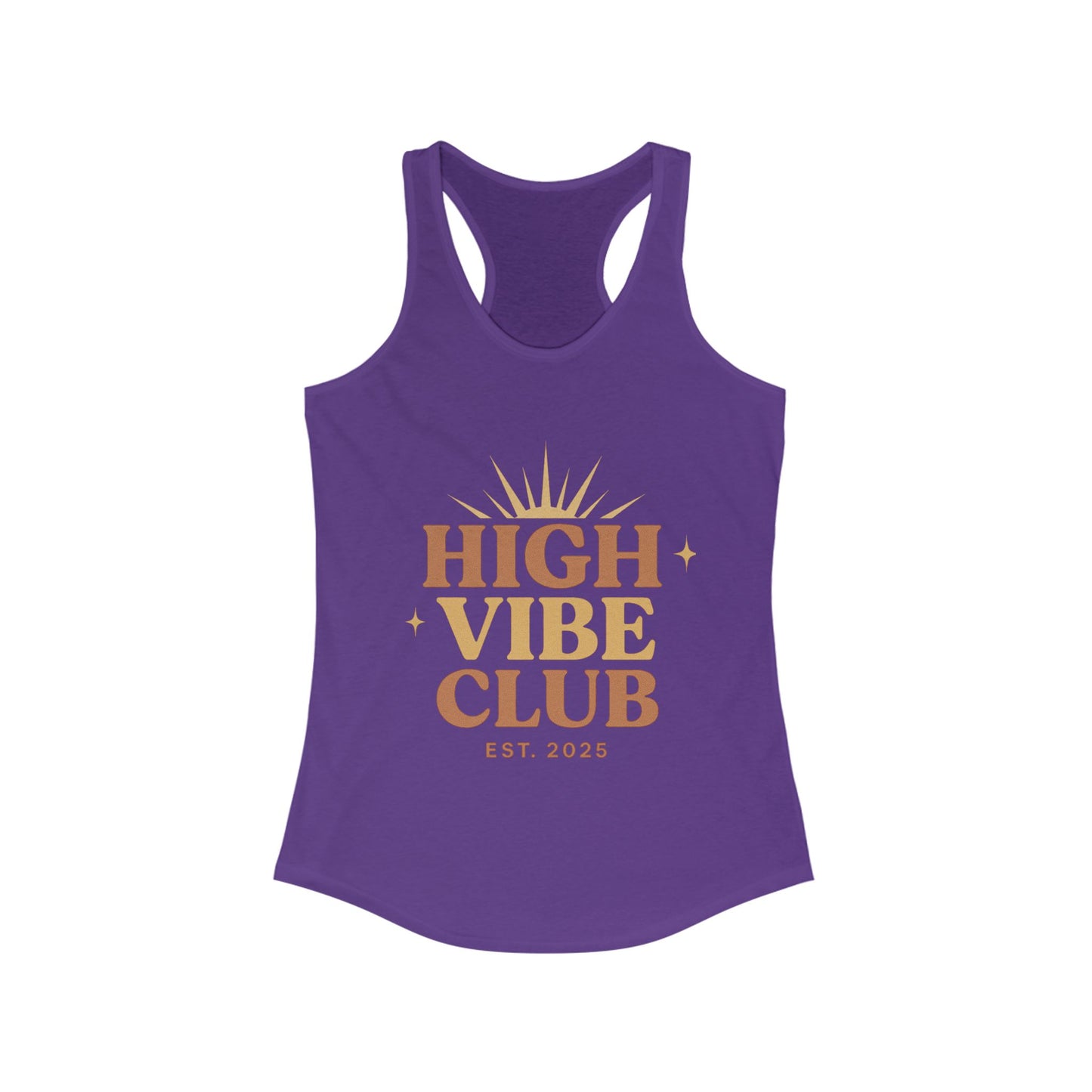 High Vibe Club Racerback Tank Top for Women