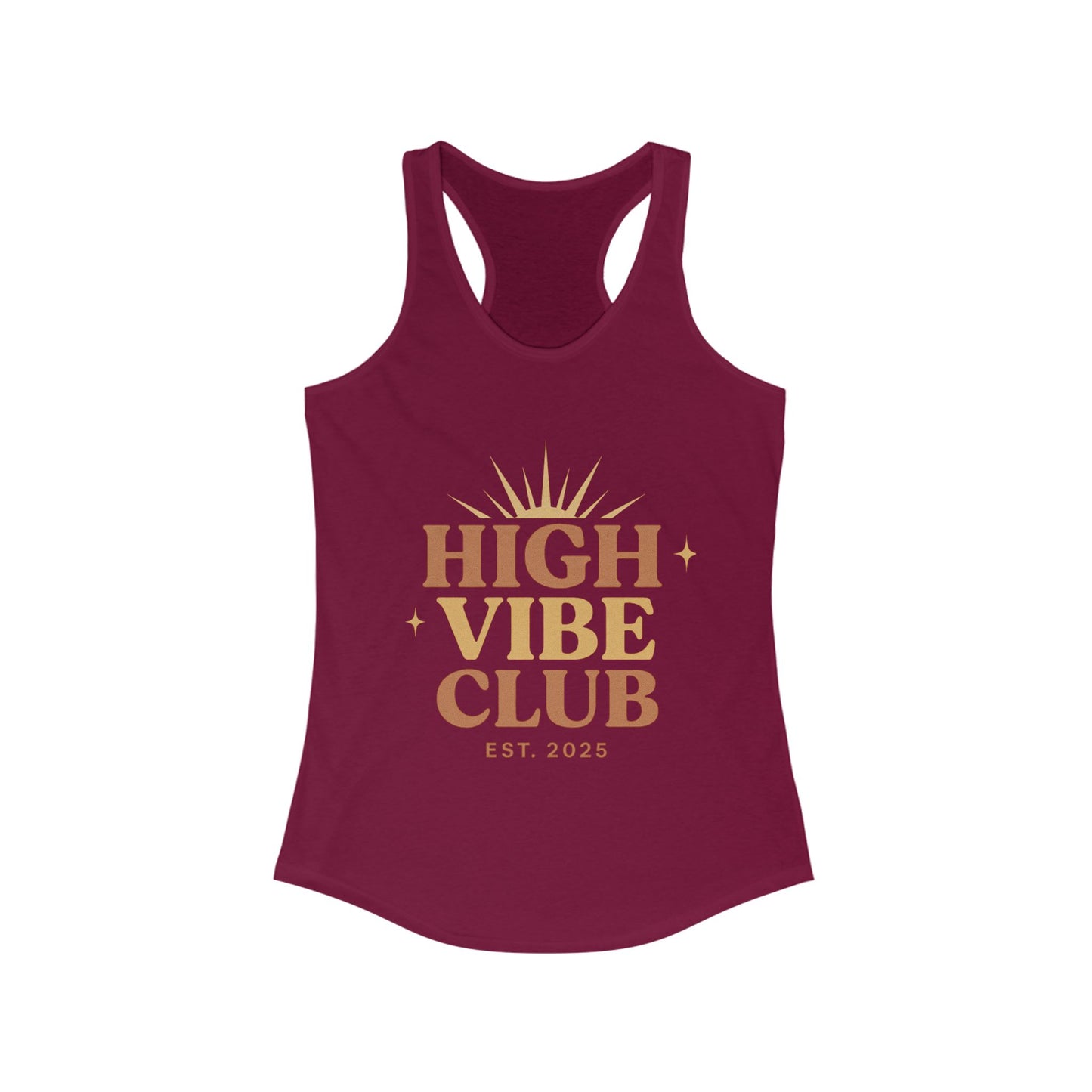 High Vibe Club Racerback Tank Top for Women