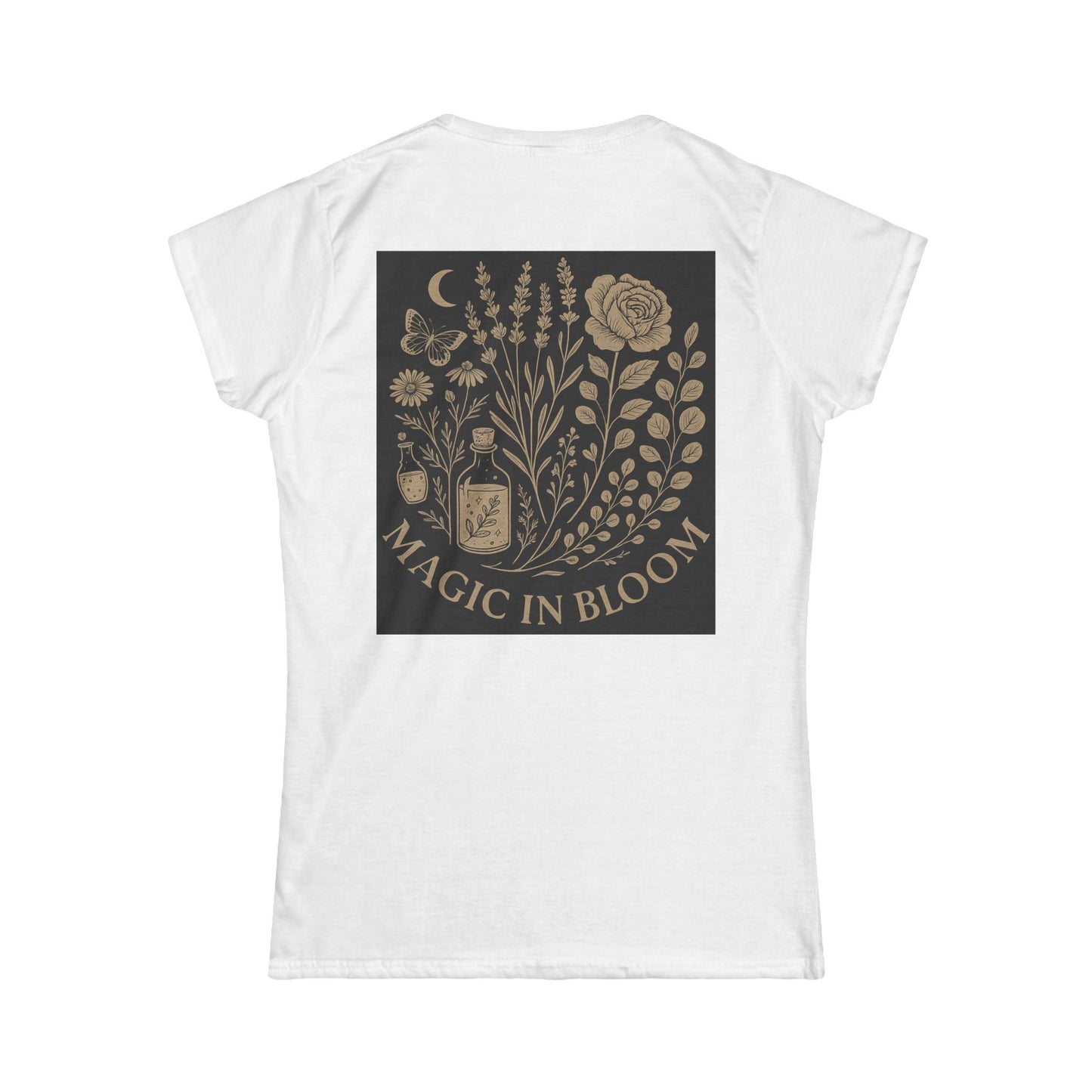 Magic in Bloom Women's Softstyle Tee | Floral Design for Nature Lovers