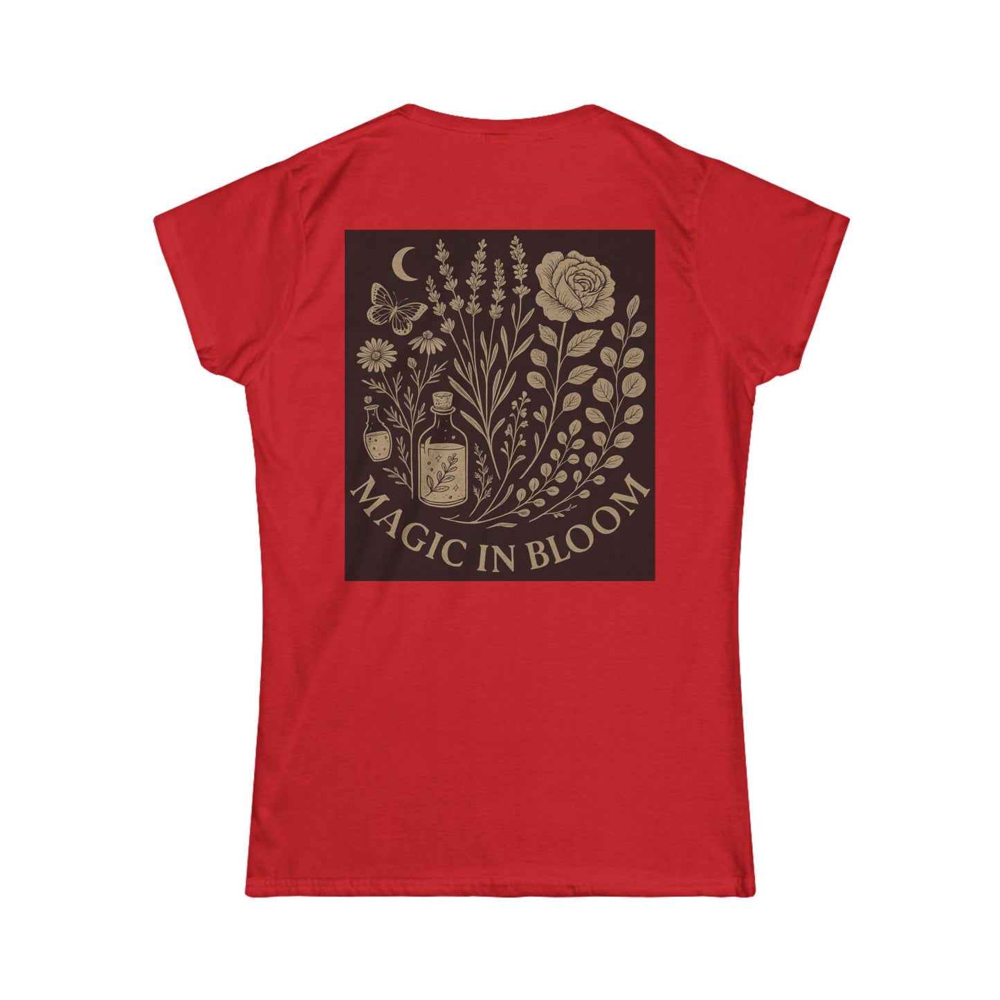 Magic in Bloom Women's Softstyle Tee | Floral Design for Nature Lovers