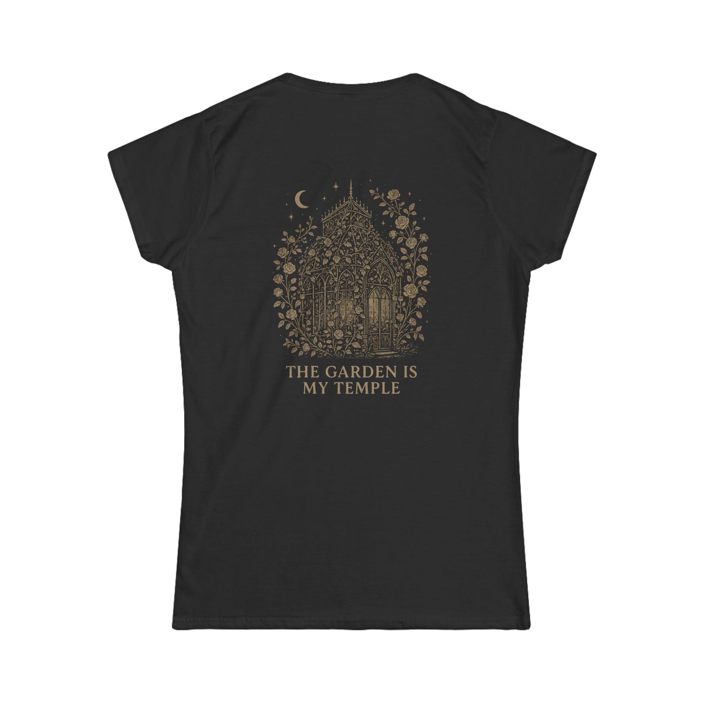 Garden-Inspired Women's Softstyle Tee - "The Garden Is My Temple"
