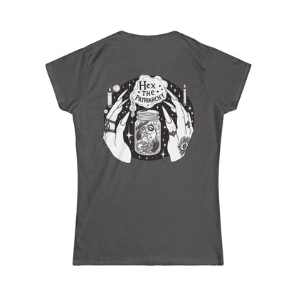 Empowering Women's Softstyle Tee - 'Hex the Patriarchy' Design