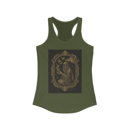 Mystic Dreamer Women's Racerback Tank Top - Celestial Design