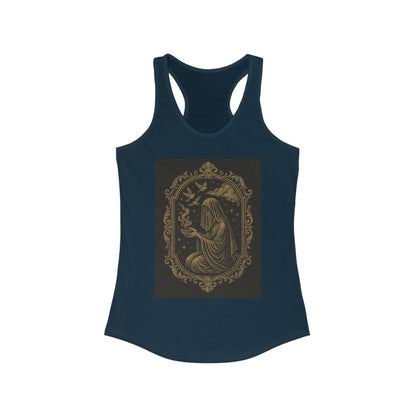 Mystic Dreamer Women's Racerback Tank Top - Celestial Design