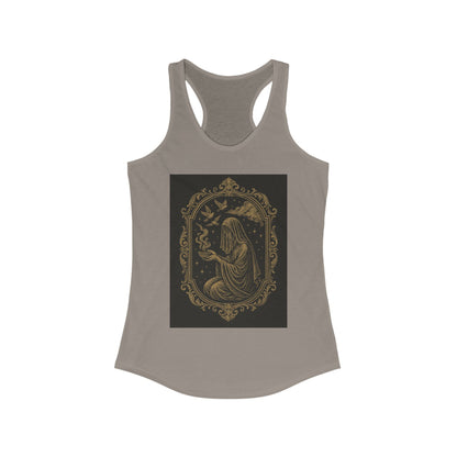 Mystic Dreamer Women's Racerback Tank Top - Celestial Design