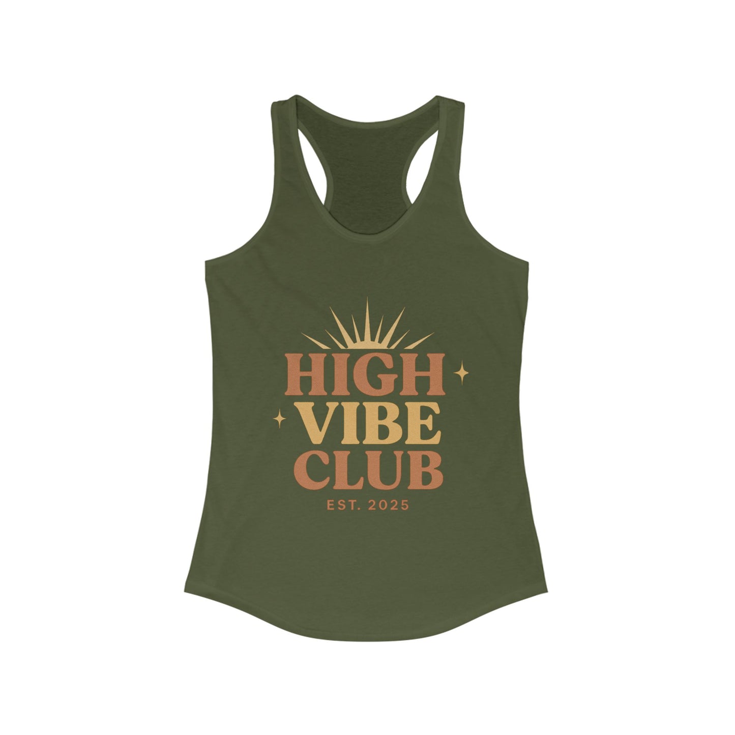 High Vibe Club Racerback Tank Top for Women