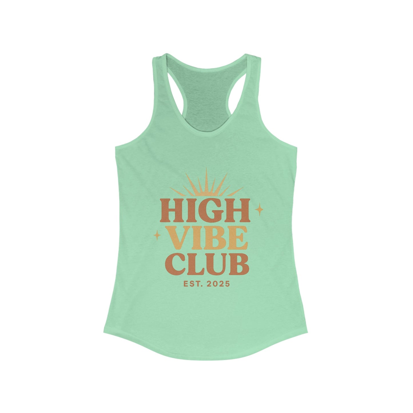High Vibe Club Racerback Tank Top for Women