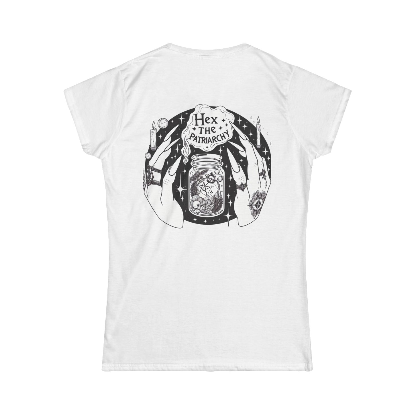 Empowering Women's Softstyle Tee - 'Hex the Patriarchy' Design